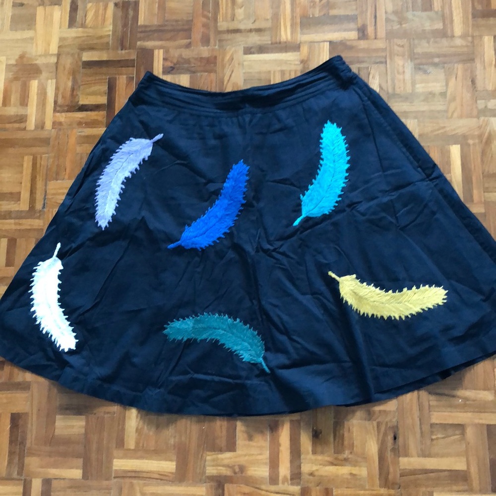 Cotton feather skirt Anthropologie